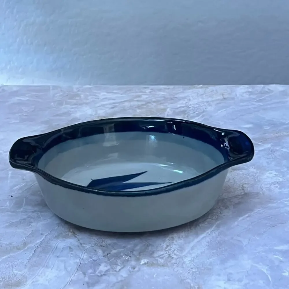 Vintage Handmade Clay Oven Baking Dish 9.5